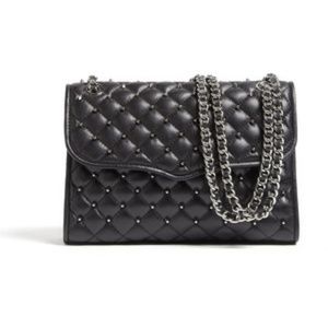 Rebecca Minkoff Studded Mini Affair GREY Quilted